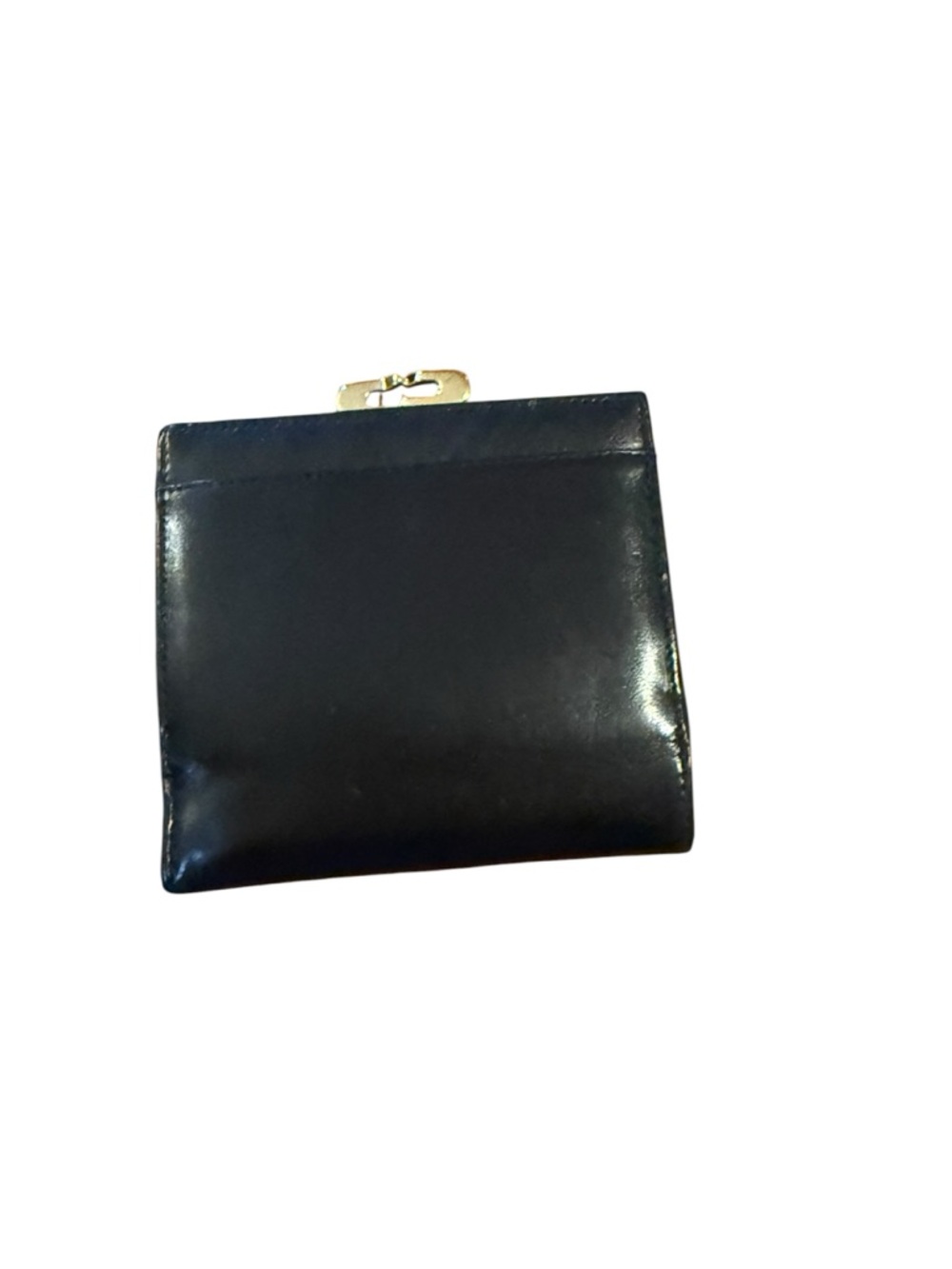 Lodis genuine leather Compact Black Fold Wallet with Kiss-Lock Coin Compartment - Picture 3 of 8